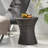 Hourglass Rattan Side Table-1802423390