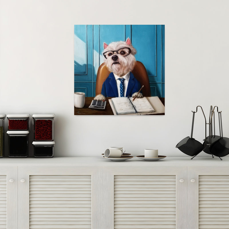Cfo Contemporary Dog Urban Art, H 18 po x l 18 po