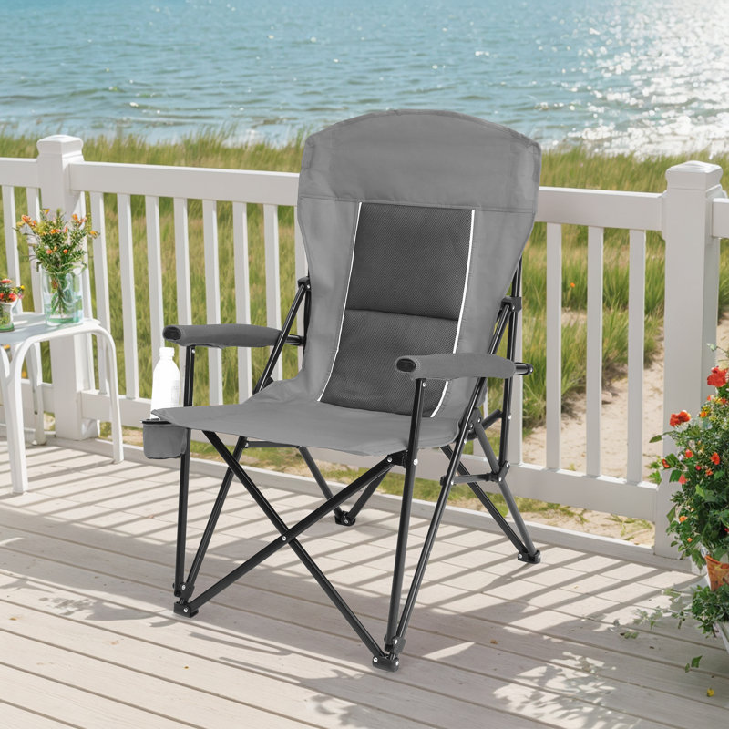 Folding Camping Chair, Gray
