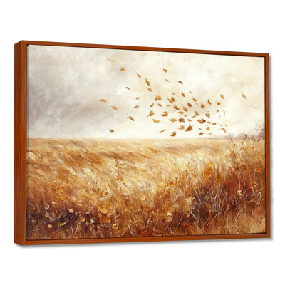 Windy Prairie Leaves In The American Prairies III - feuilles, art mural