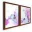 «Fluid Magenta III», ensemble de 2 peintures encadrées-1544295722-1544295723