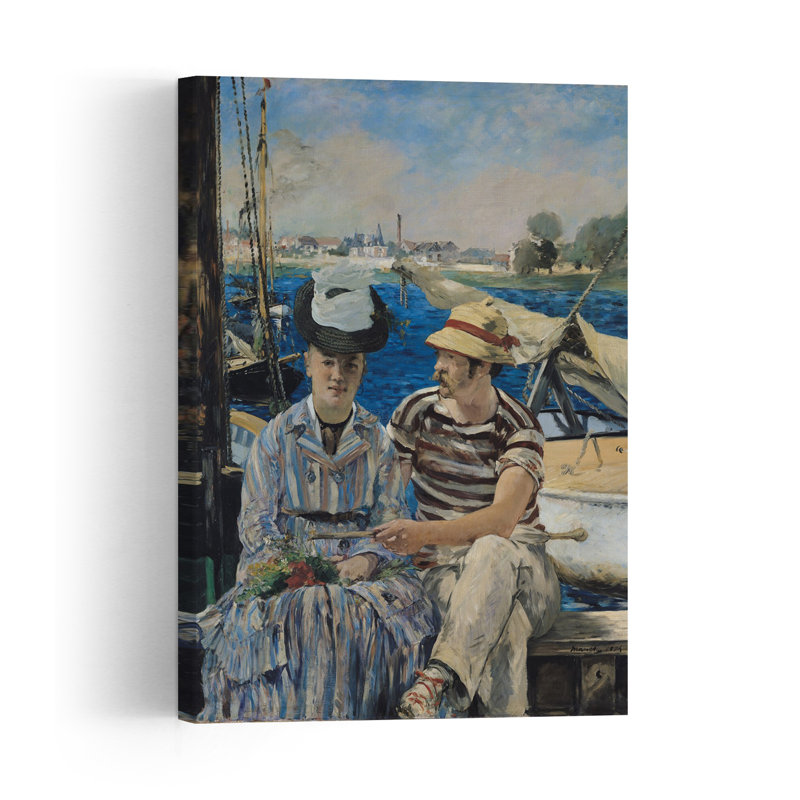 Argenteuil, 1874 Impressionist Contemporary Flower Wall Art Print by Edouard Manet - 1 Piece Wrapped Canvas Wall Art