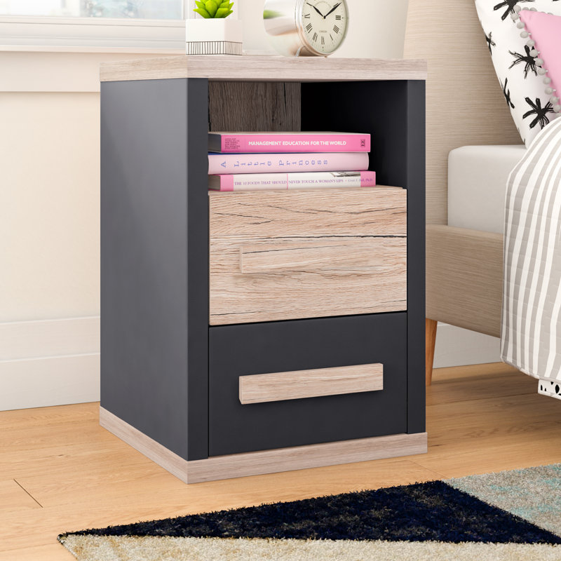 Xzavier 2 Drawer Nightstand