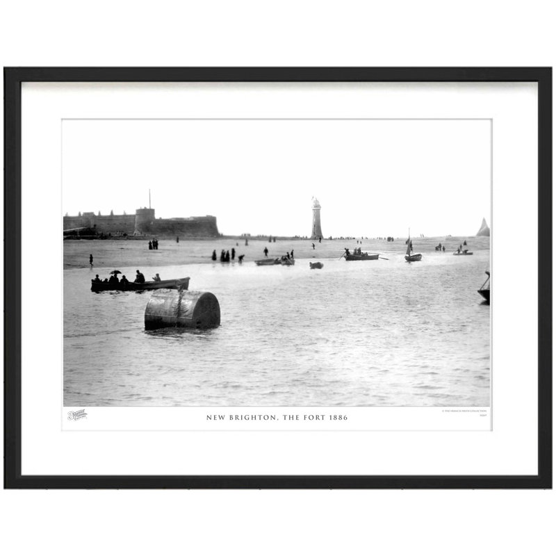 New Brighton, The Fort 1886 by Francis Frith - Single Picture Frame Print, 45cm H x 60cm W x 2.3cm D