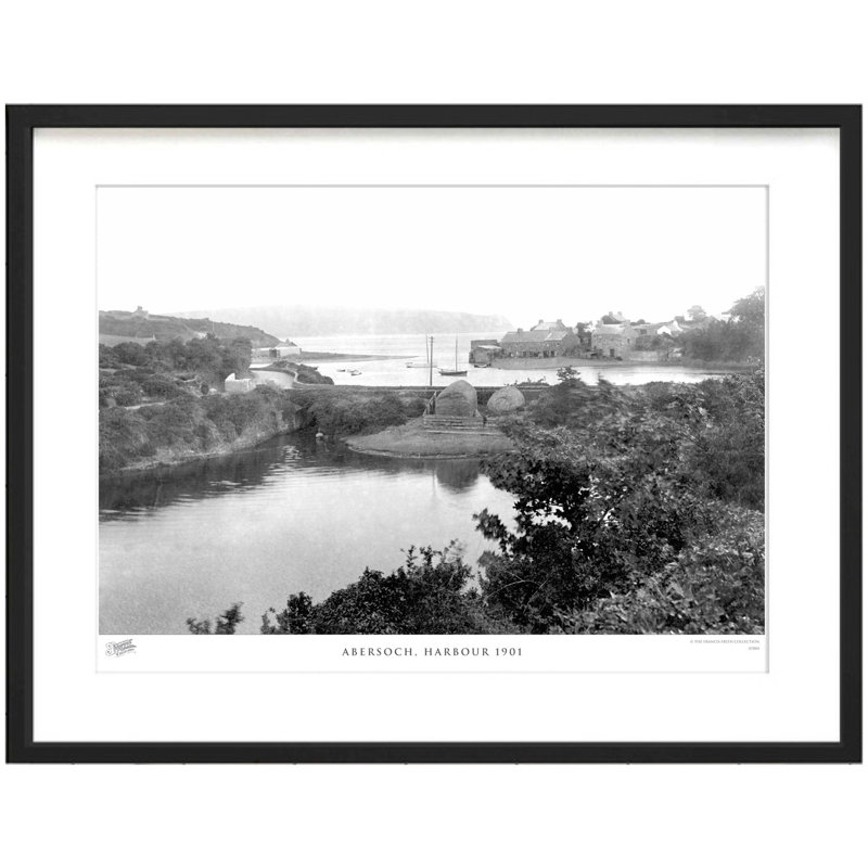 Abersoch, Harbour 1901 - Single Picture Frame Print, 45cm H x 60cm W x 2.3cm D