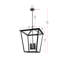 Luminaire suspendu d'extérieur Miyashiro en noir-286296487