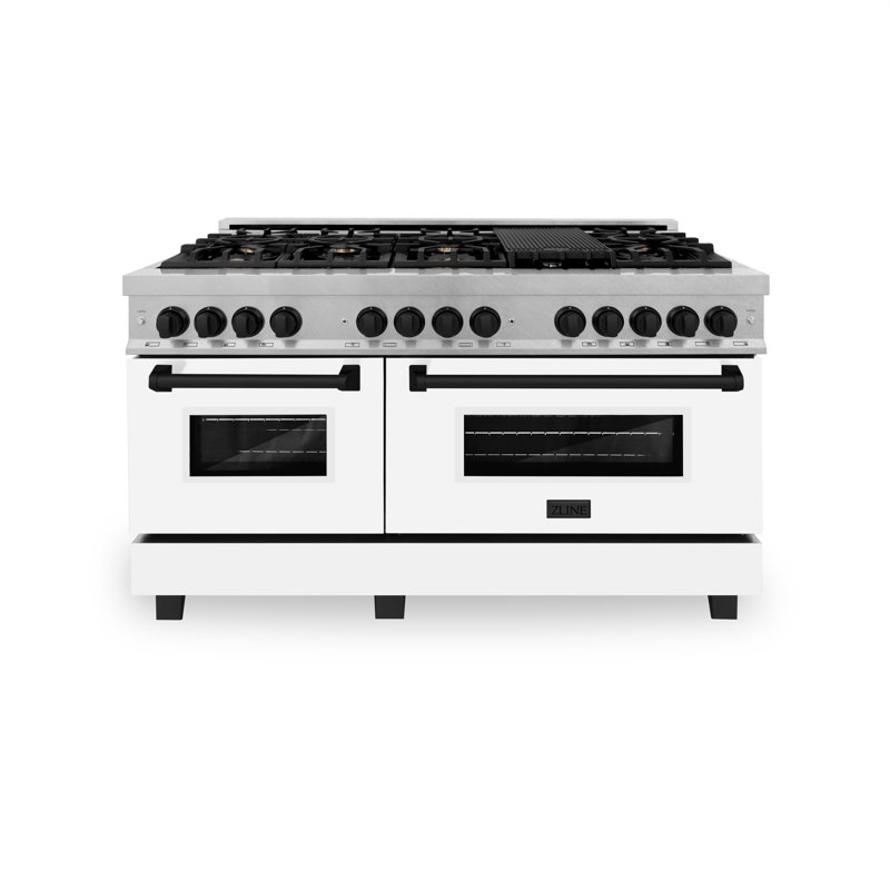 ZLINE Autograph 60" Legacy Dual Fuel Range, Matte Black