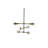 6 - Light Dimmable Modern Linear Chandelier