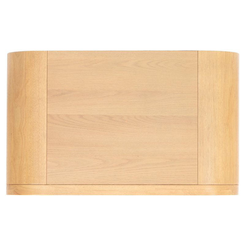 Dinah 2 Drawer Wood Nightstand, Natural