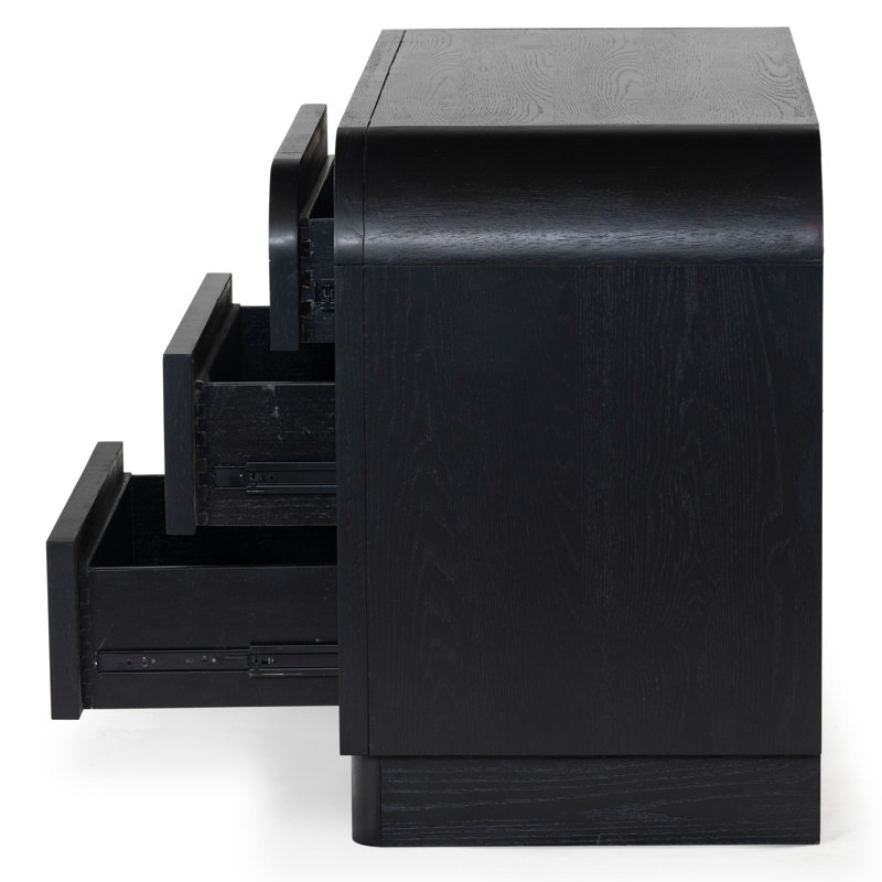 Commode 6 tiroirs Tosheba, Noir