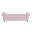 Banc de lit en velours rose-162888493