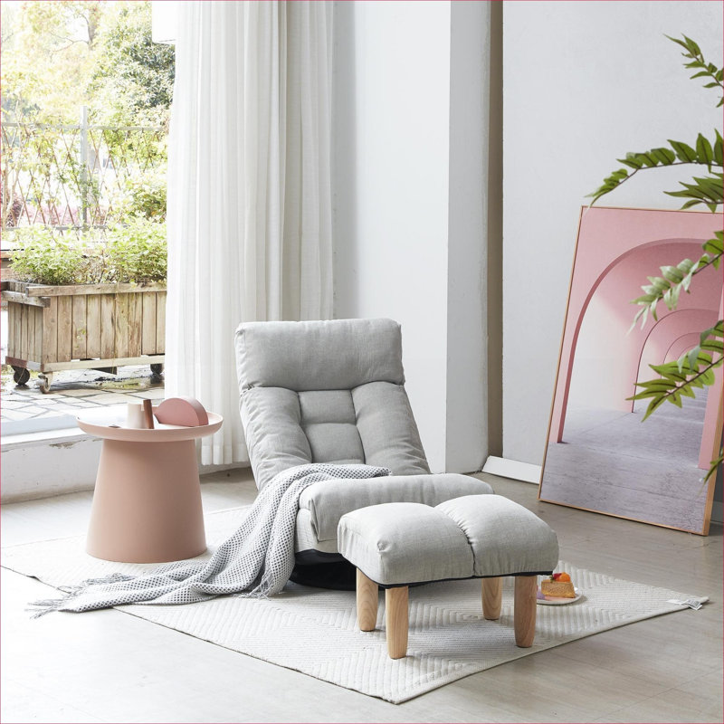 Chaise avec accoudoirs inclinable réglable Classic, Grey