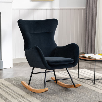 Chaise berçante en métal