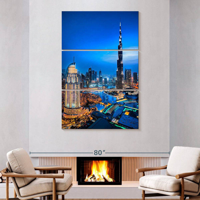 Nicci Downtown Dubai Lights, 74" H x 48" W