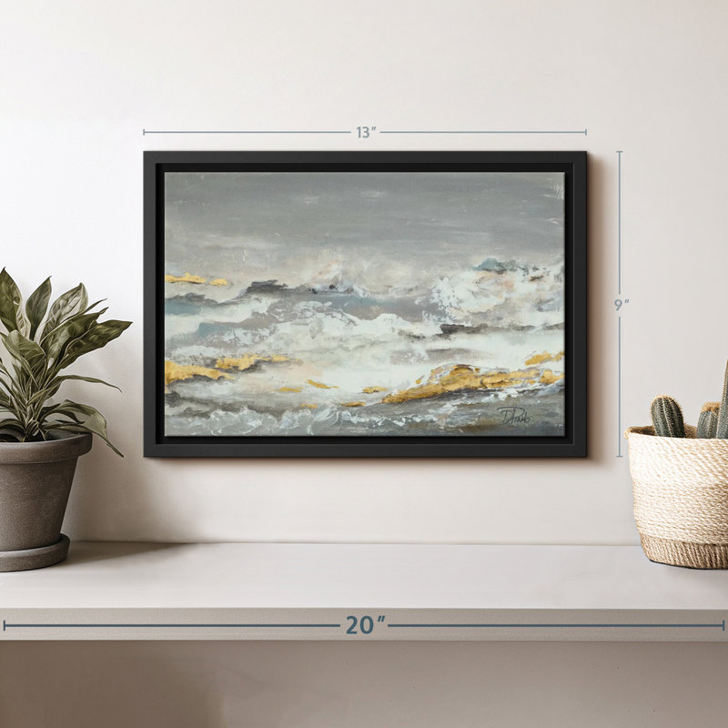 Golden Rocks, reproduction sur toile, H 9 po x l 13 po