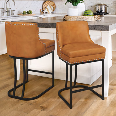 Tabouret de comptoir en métal Donicia