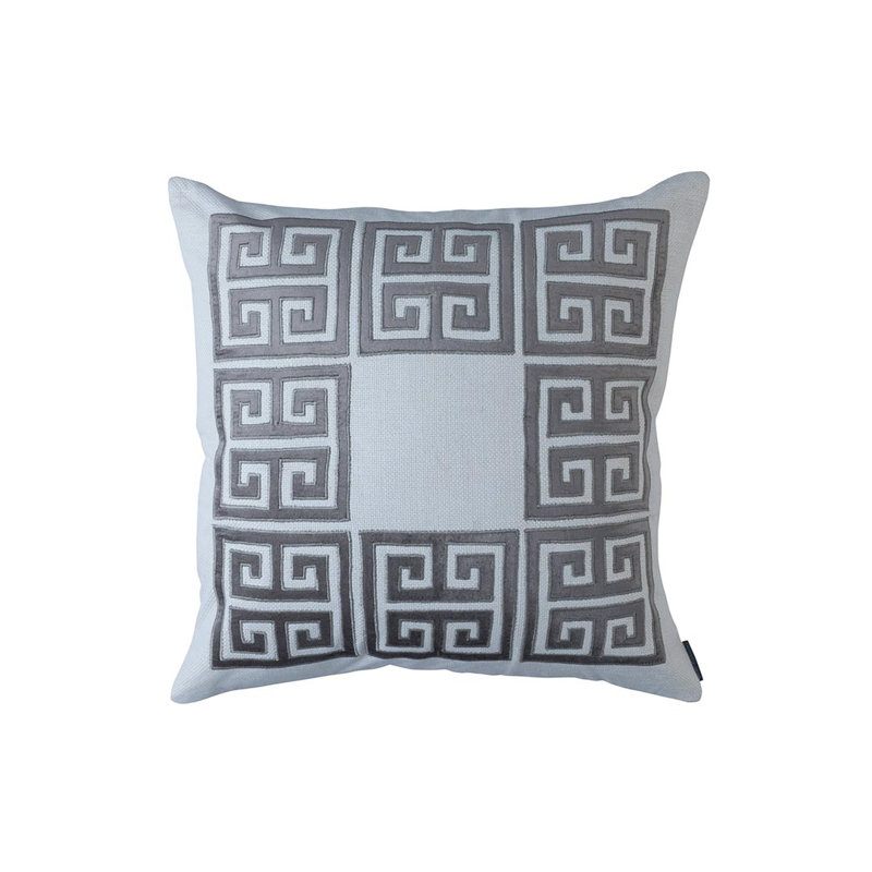 Guy Square Pillow Cover & Insert, Platinum
