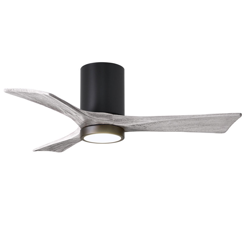 Irene LED Ceiling Fan, Barn Wood Tone, Matte Black, 42"