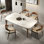 Luxury Marble Ash Rectangular Dining Table Sets