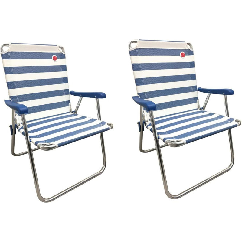 Chaise de plage pliante avec coussins Shellisa