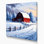 «Farm Winter Snow Scenes», art mural sur toile bleue
