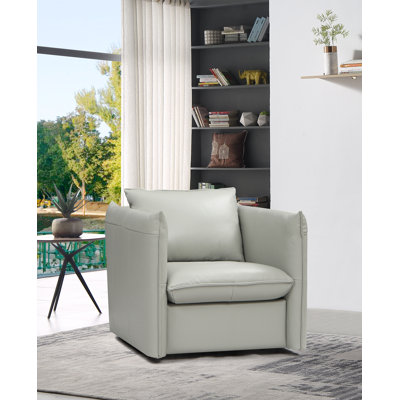 Brittana Upholstered Swivel Club Chair