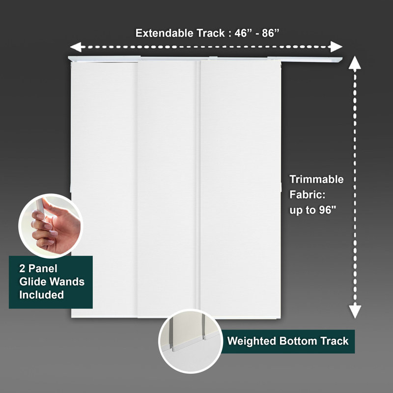 Blackout Vertical Blind, White