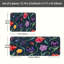 Vibrant tulipes colorées, 2 tapis de cuisine antidérapants