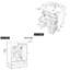 Meuble-lavabo moderne de 24 po avec lavabo en céramique, structure en bois massif, 2 tiroirs latéraux, 1 plateau rabattable et 1 rangement de porte (vert / blanc)-1640987925