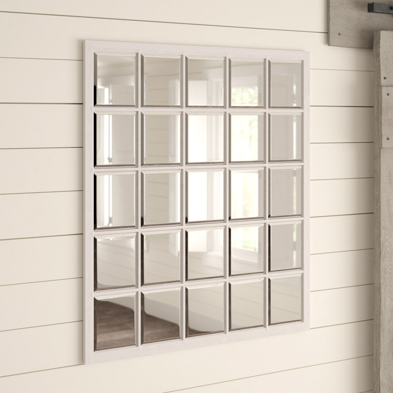 Miroir d'appoint sans cadre Manu, Blanc antique