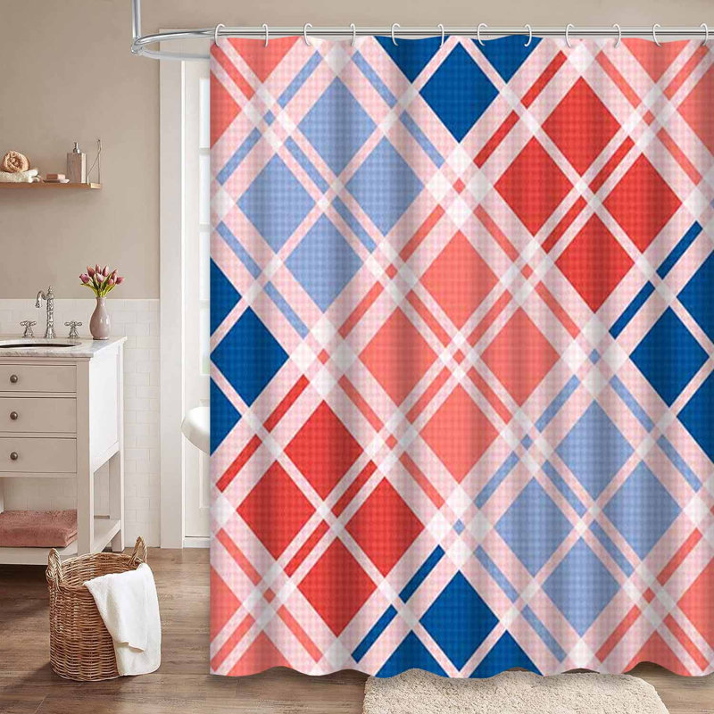 Rideau de douche Diagonal, L 72 po x l 84 po
