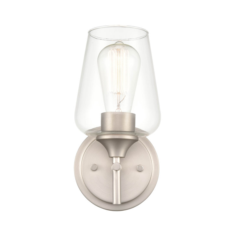Lizeth Dimmable Bath Sconce, Satin Nickel