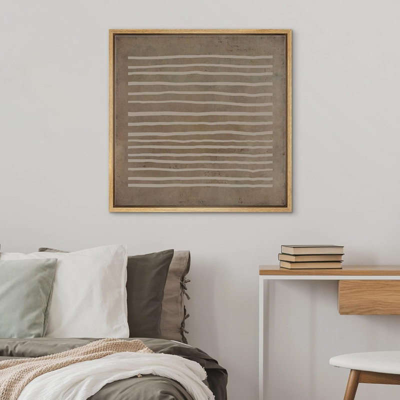 Motif minimaliste de formes abstraites grunge, art moderne, décoration boho relax / zen nordique, impression sur toile