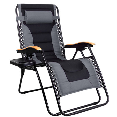 Chaise rembourrée inclinable zéro gravité avec coussin