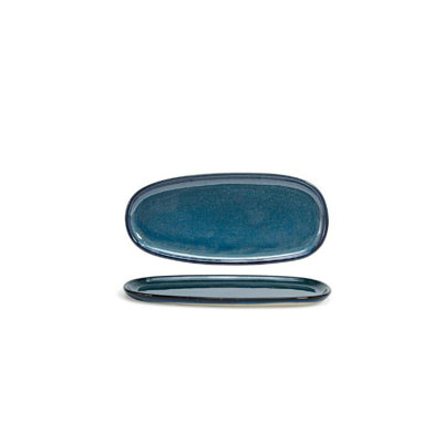 11" Oval Artefact® Plate - Indigo