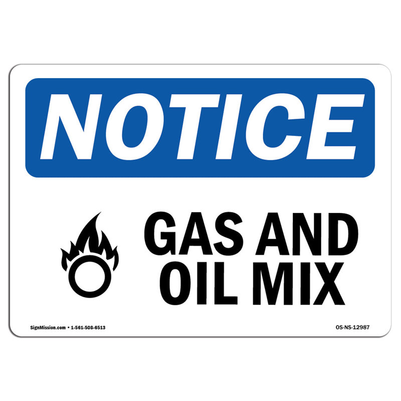 Avis - Plaque de mélange de gaz et d'huile