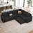 L-Shaped Modular Sleeper Sectional-101957146