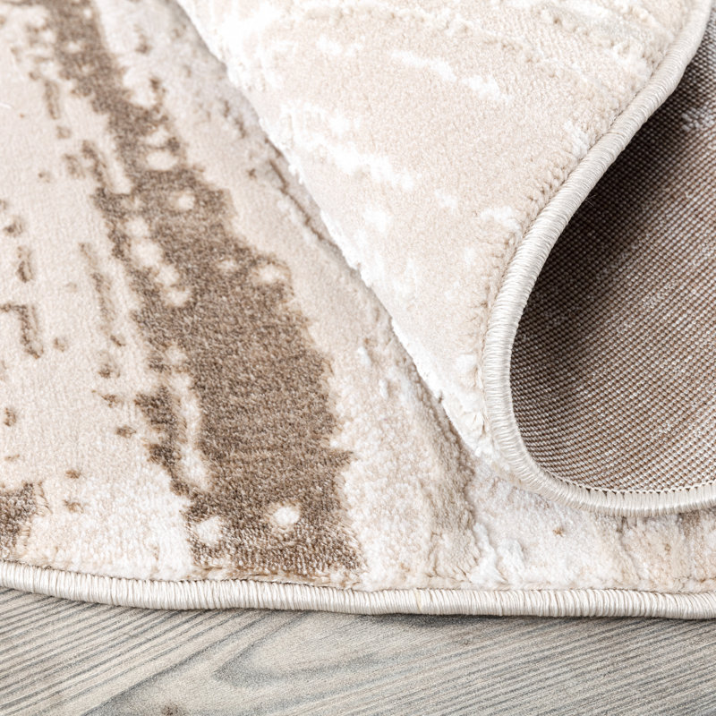 Solid Colour Area Rug, Round 120 cm