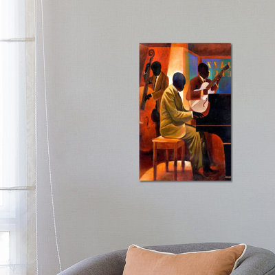 Piano Man by Keith Mallett - Wrapped Canvas Painting