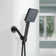 MultiFunctional 6-Spray Rectangular Shower Head with Filter and Hose