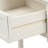 Daisy Series Console Table Traditional Design With Two Drawers And Bottom Shelf (Ivory White)-1714005599