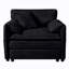 Fauteuil surdimensionné en chenille de 42 pouces de large avec coussin décoratif-1925467588