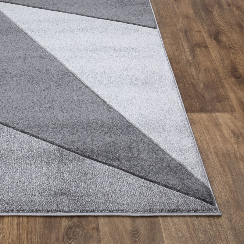 Geometric Large Area Rug for Living Room, Bedroom Carpet, Hallway Runner & Kitchen Floor Mat, Rectangle 60 x 110cm