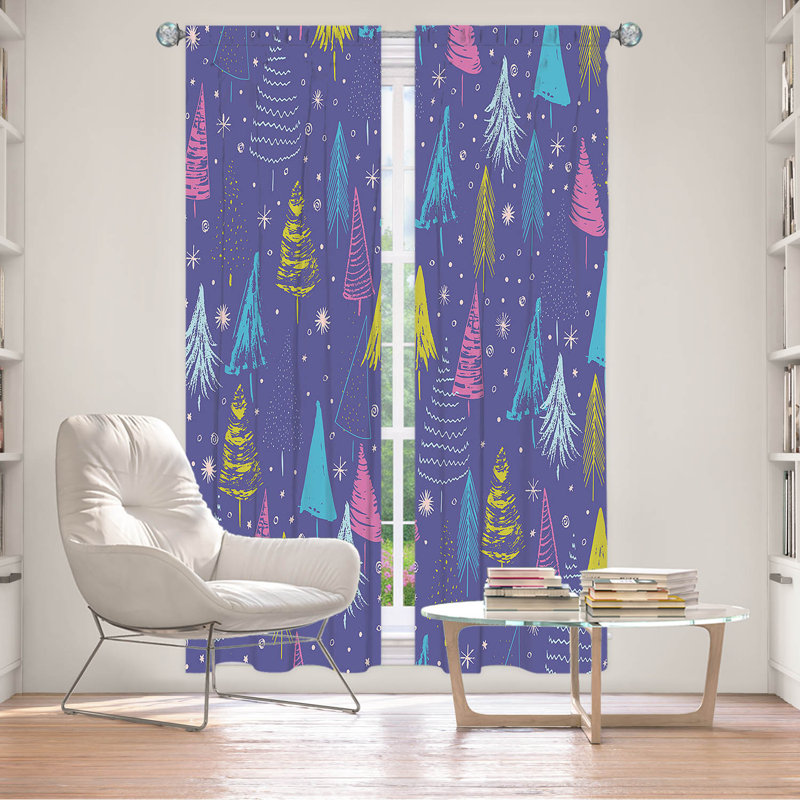 Paire de rideaux obscurcissant en polyester Helfried, L 20 po x L 52 po