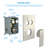 10 Inch Shower Head Rain Shower System with Push Button Diverter Wall Mounted Shower Combo Set-104881570