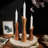 9'' H Wood Tabletop Candlestick-989880351