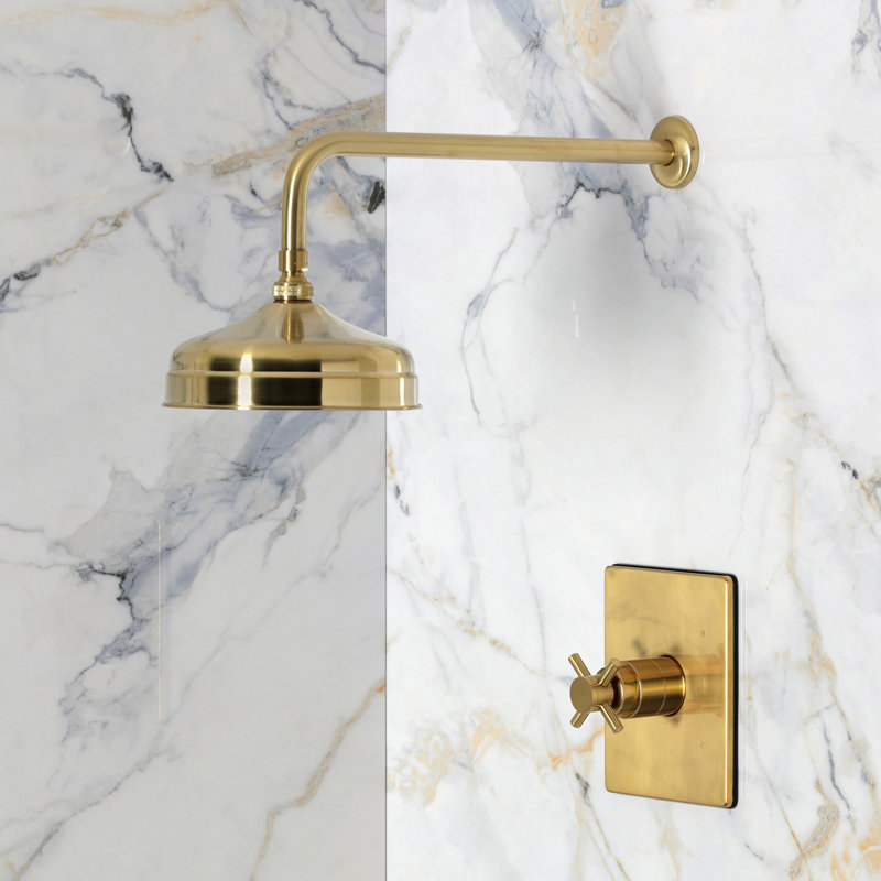 Kingston Brass Concord Single-Handle Pressure Balanced Shower Faucet, Brushed Brass