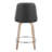 Studded Marcel 27" Fixed-Height Counter Stool With Bent Wood Legs & Round Footrest - Set Of  2-122027083-122027086