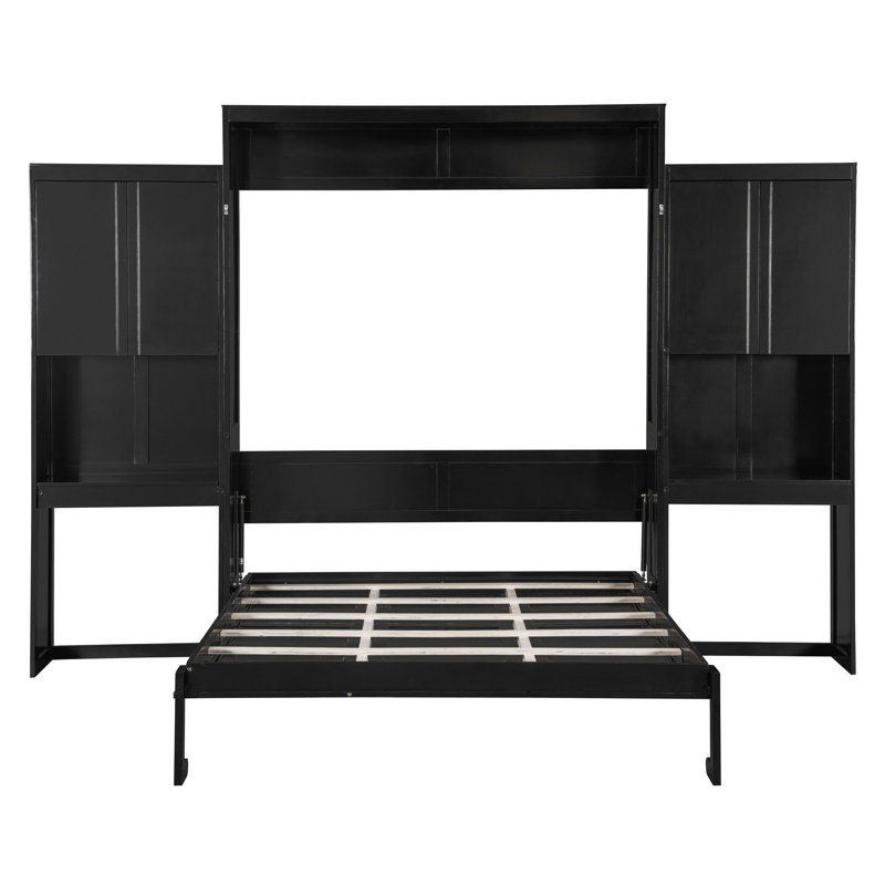 Grand lit escamotable avec bureau, coiffeuse et armoires, grand espresso (VIEUX SKU: N820S10057P)