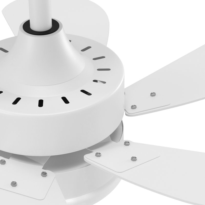 Alisha-Ann 75cm Ceiling Fan with Light Kit, White